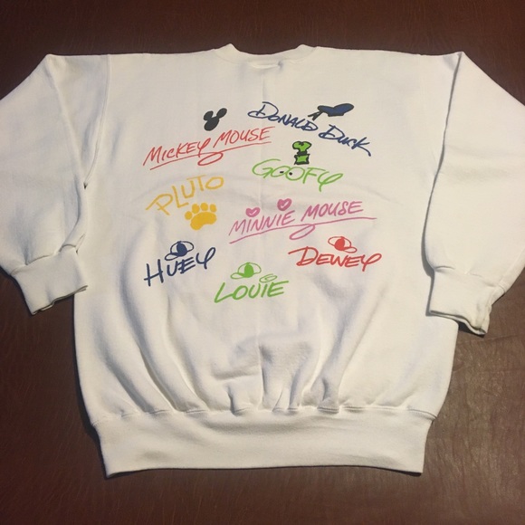 Vtg 90s Disney World Crewneck Sweater M - Picture 4 of 11